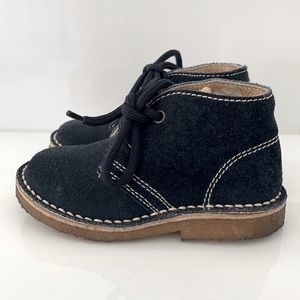 BLUX Boys Navy Suede Booties Size 22